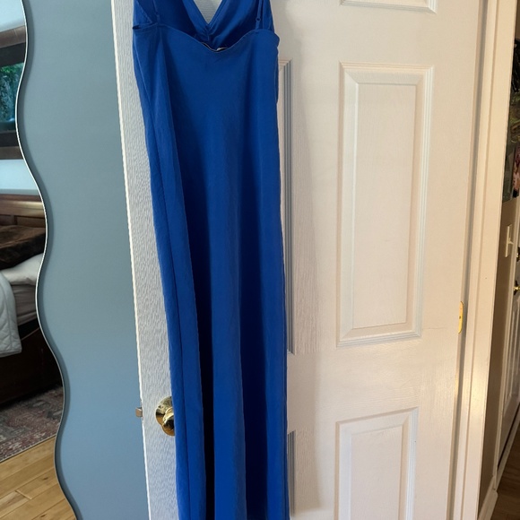 ZARA Blue Long Dress Size Small - Picture 7 of 7